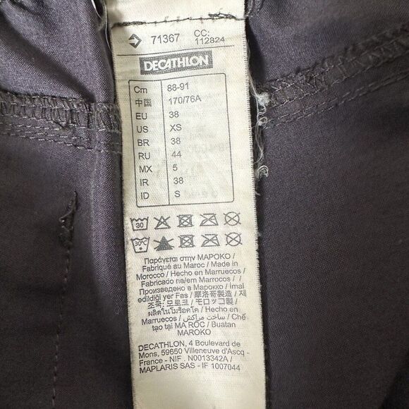 Quechua Decathlon Shorts Men XS 29x8 Grey Chino Flat Front Mid Rise Casual Adult - Picture 2 of 9